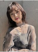 顔周りレイヤーボブルフ/くびれヘアミニウルフ/ショコラベージュ
