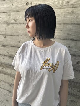 バース(BIRTH) 天神【BIRTH】オン眉ぱっつん前髪×切りっぱなしボブ　3