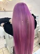 シャルティア(SHALLTIA)&nbsp;ピンクロング【山口市美容室】【山口市ハイトーンカラー】