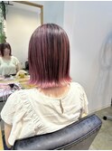 ピンクバレイヤージュ