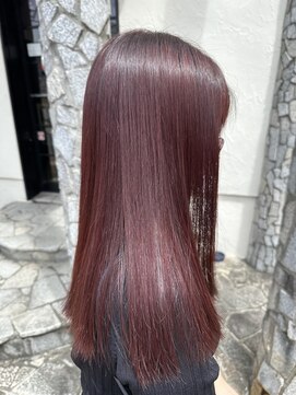 ノヴェル 旭ヶ丘店(NOVEL) ストレート×大人ピンクブラウン20代30代40代50代