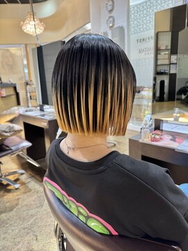 スミヤ(SUMIYA) 大人可愛い20代30代40代50代黒髪前下がりショートボブ/鹿児島