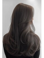オリノ(olino)&nbsp;【olino】ロング美髪　レイヤカット【ダークグレージュ】