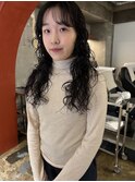 ほわほわロングパーマ