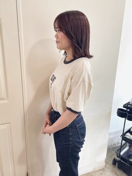 グリーン 渋谷(green) 【MIO】ラベンダーベージュ×外ハネボブ