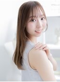 ハイライトカラー抜け感小顔エアストレートc6越谷20代30代40代