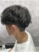 メンズカット×ツイストスパイラル×ハイライト