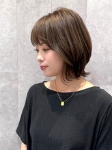 ユニックス ララポート豊洲店(UNIX Salon&Spa)&nbsp;レイヤーボブ×オリーブグレージュ