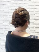 /ヘアセット/編み下ろし/パーティアレンジ/お呼ばれヘア/結婚式
