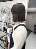 切りっぱなしボブ