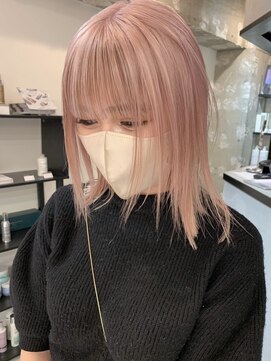 メルトトウキョウ(melt.tokyo) インナーカラー/トリートメント/デザインカラー/ペールピンク