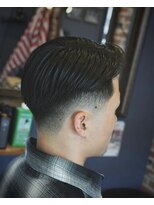 ミスターバーバー(Mr.BARBER)&nbsp;センターパート×フェード