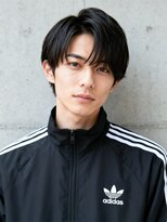 エイチ メンズ(H) センター分けニュアンスパーマツイストスパイラルパーママレット