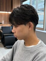 エルマーク メンズパーマ 心斎橋(L-MARK)&nbsp;センターパート/フェザーパーマ/スパイラルパーマ/men's