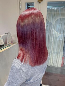 テトラ バイ ネオリーブ 横浜西口店(tetra by neolive) ☆ボルドーカラー髪質改善トリートメントケアブリーチ
