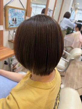 ユニティ 小田急相模原店 ネオメテオストレート×ショートボブ【小田急相模原/縮毛矯正】