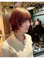 グッドフェローズ キタホリエ(GoodFellas kitahorie) ハイトーンレイヤーボブで魅せる艶カラーブリーチデザインカラー