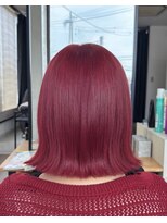 アストル(ASTRE)&nbsp;切りっぱなしボブ×チェリーレッド