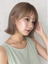 リークフー(Ree cu fuu)&nbsp;切りっぱなしボブ/夏のピンクベージュ
