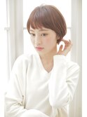 ナチュラル×大人耳掛けショートボブ