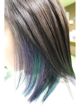 ビアージュ(Viage) インナーカラー パープル&ターコイズ