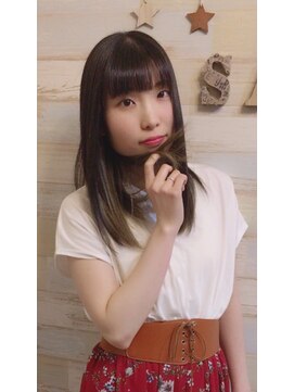 サダル(hair salon Sadal) さらさらストレートセミディスタイル