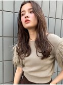 【山田】アフロート センターバング無造作カールブランジュ