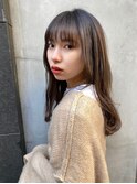 【藤原三知代】ダークことりベージュゆるふわロング　新宿