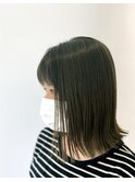 切りっぱなしボブ×アディクシーカラー