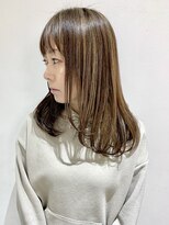 フォーク FOLK&nbsp;【FOLK】透明感ハイライト☆似合わせストレートミディアム♪