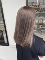 ヘアメイク アース 本庄早稲田店(HAIR & MAKE EARTH)&nbsp;モカグレージュインナーカラーくびれミディ