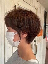 モーラ 浅香山店(MOLLA) ふんわりショート/ひし形シルエット/白髪染め/丸みシルエット