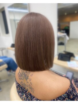 ファンド 千葉(fand) タッセルボブ/艶カラー/ココアベージュ/千葉/MANAMI