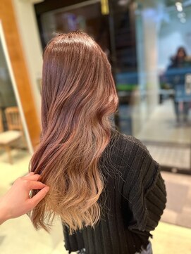 エスト 小倉(est) 春のイメチェン/インナーカラー/ミルクティー×ピンク/ロング