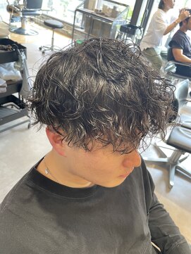 ラグシス ザ バックルーム(LUXIS THE BACK ROOM) マッシュ×スパイラルパーマ【立川/メンズ】