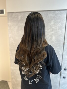 ガルボヘアー 名古屋栄店(garbo hair) ナチュラルバレイヤージュ10代20代プルエクステ名古屋