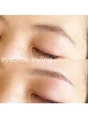 eyebrow before → after