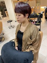 サイ(SAI)&nbsp;マッシュショート×ピンクカラー