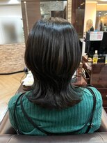 キャラ 池袋本店(CHARA) ロングウルフからミディアムウルフにスタイルチェンジ【大村】