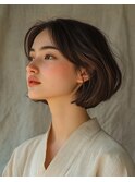 透明感【髪質改善】20代30代40代内巻き艶感ショートボブ小顔