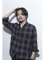 メンズサロン キング 梅田店(Men’s salon K!ng)&nbsp;ホワイトメッシュ/ツイスト/ツイスパ/パーマ/メンズ/眉毛