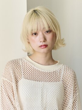 タヤ イオン新百合ヶ丘店(TAYA) 大人可愛い20代30代切りっぱなし外ハネナチュラルボブ