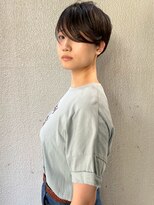 ラウンジ モリオ イケブクロ(Lounge MORIO Ikebukuro) 【morio】刈り上げショート　黒髪　アシンメトリー♪