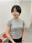ナチュラルマッシュショート×シースルーバング