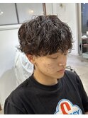 シャドウパーマスタイル/韓国マッシュ/メンズニュアンスパーマ