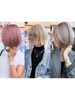 【栄/久屋大通】《ボブ×ハイトーン》数ミリのニュアンスチェンジで理想のシルエットを叶えるこだわりボブ