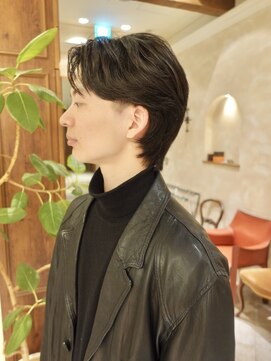 ビュートリアム265(BEAUTRIUM 265) #メンズミディアム・ゆるストレートパーマ・メンズウルフ・銀座