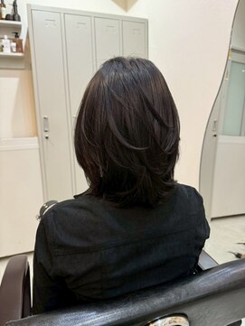 ムード(MOOD,) 暗めカラー/グランマッシュ[レイヤーカット/髪質改善/銀座]