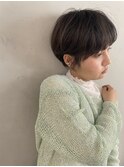 黒髪丸みマッシュショート/髪質改善/縮毛矯正/大口横浜川崎