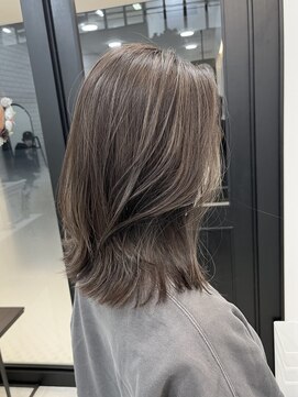 ラメールヘア(la mer hair) 髪質改善カラー×ミディアアムレイヤー×ハイライトグレージュ